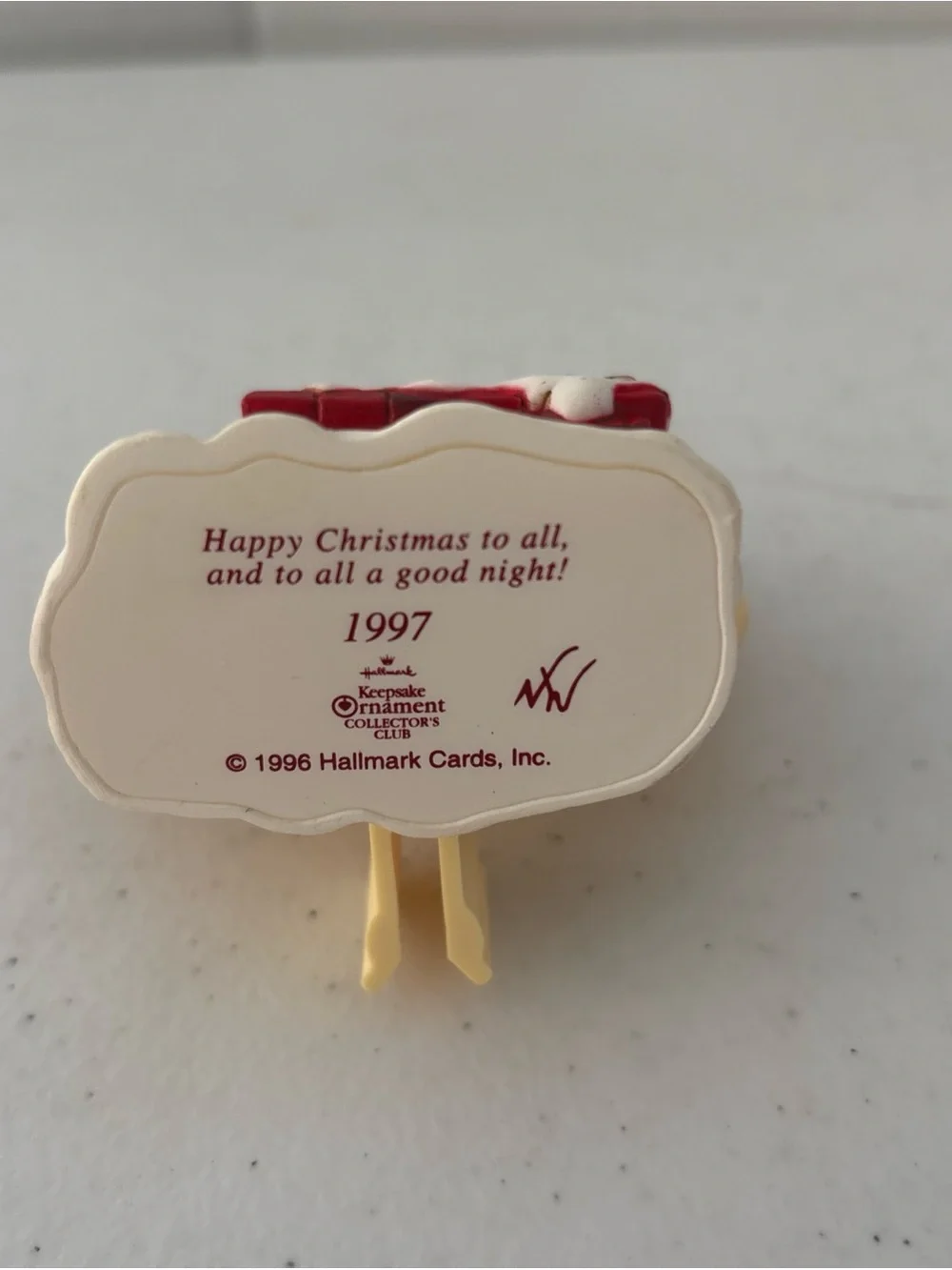 Hallmark Red & Gold 'Happy Christmas to All' Ornament in Box